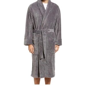plush jacquard robe mens m/l original price $99